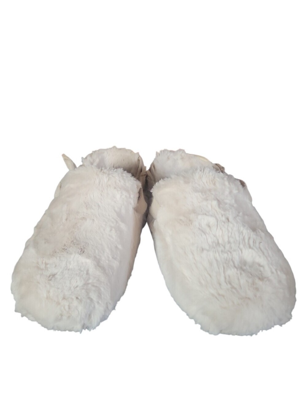 Nike Women's Calm Mule SE Cozy White Faux Fur Slip-On Sandals US 8 EU EU 39